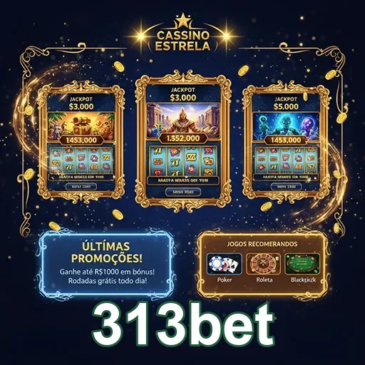 Página inicial do 313bet mostrando apostas esportivas e o logo do site 313bet.